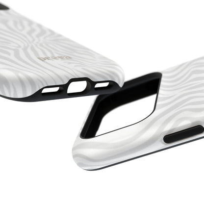 Zebra White Wave Phone Case
