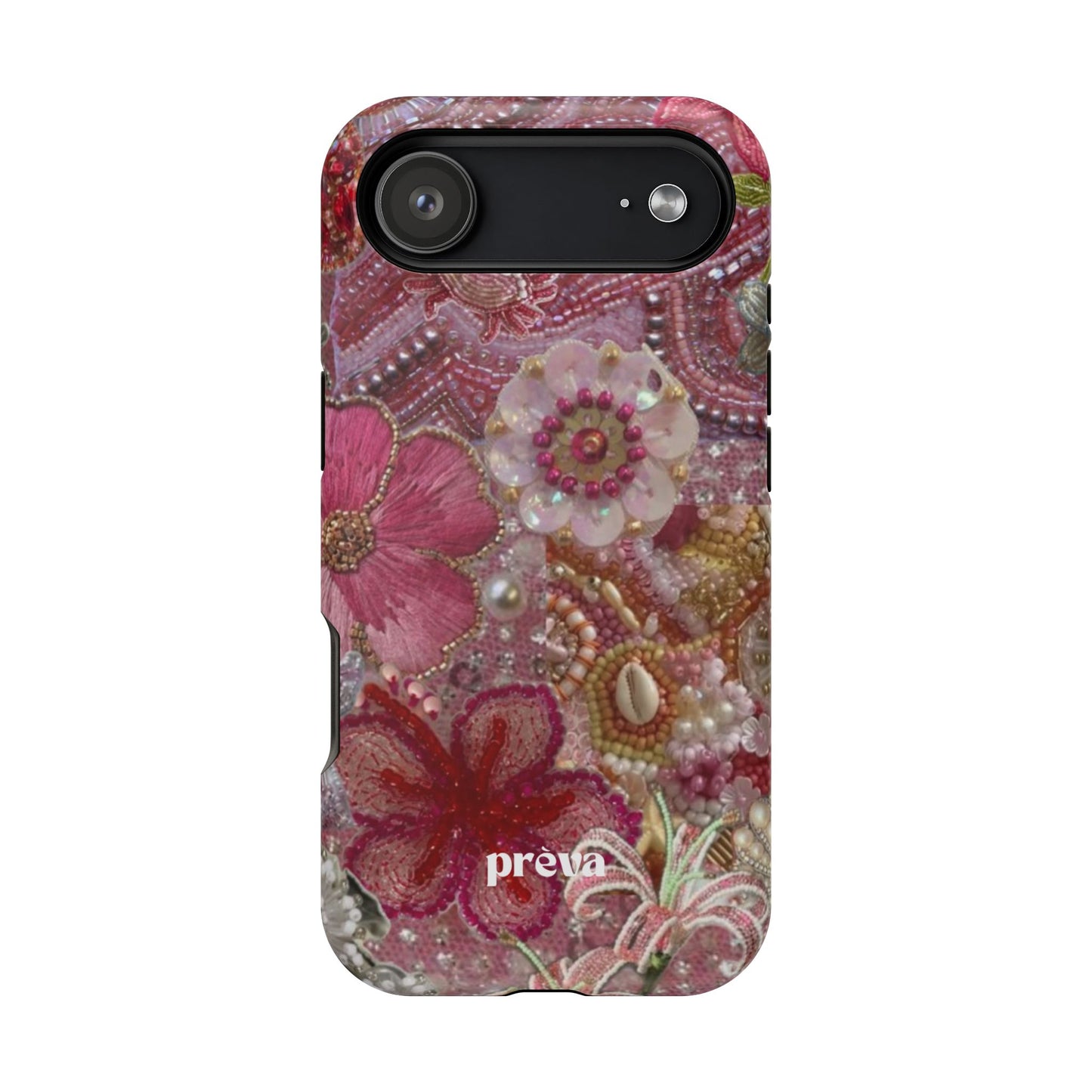 Floral Embroidery Phone Case