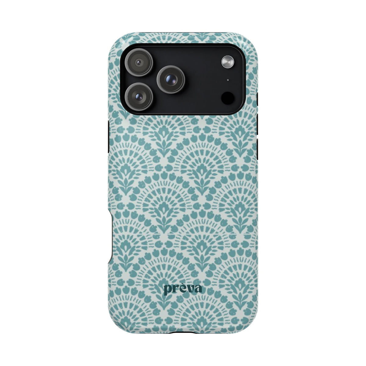 Aqua Lace Pattern Phone Case