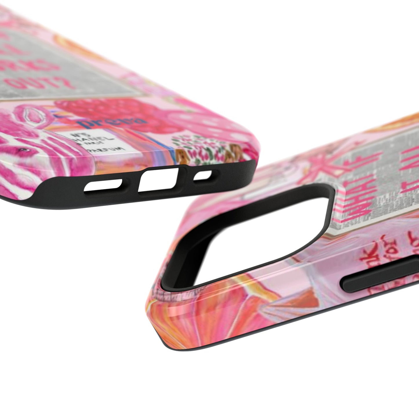 Pink "What If It All Works Out?" Collage Phone Case