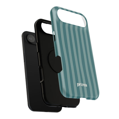 Striped Teal Phone Case