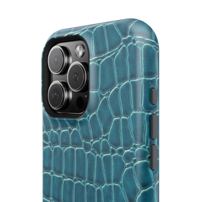 Teal Croc Phone Case