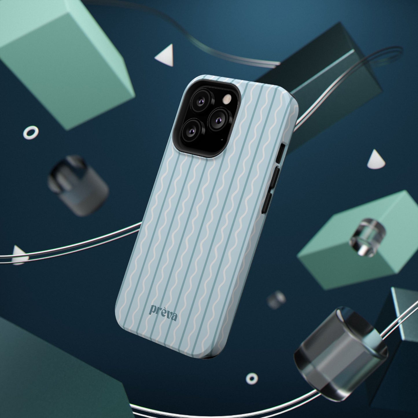 Blue Island Stripes Phone Case