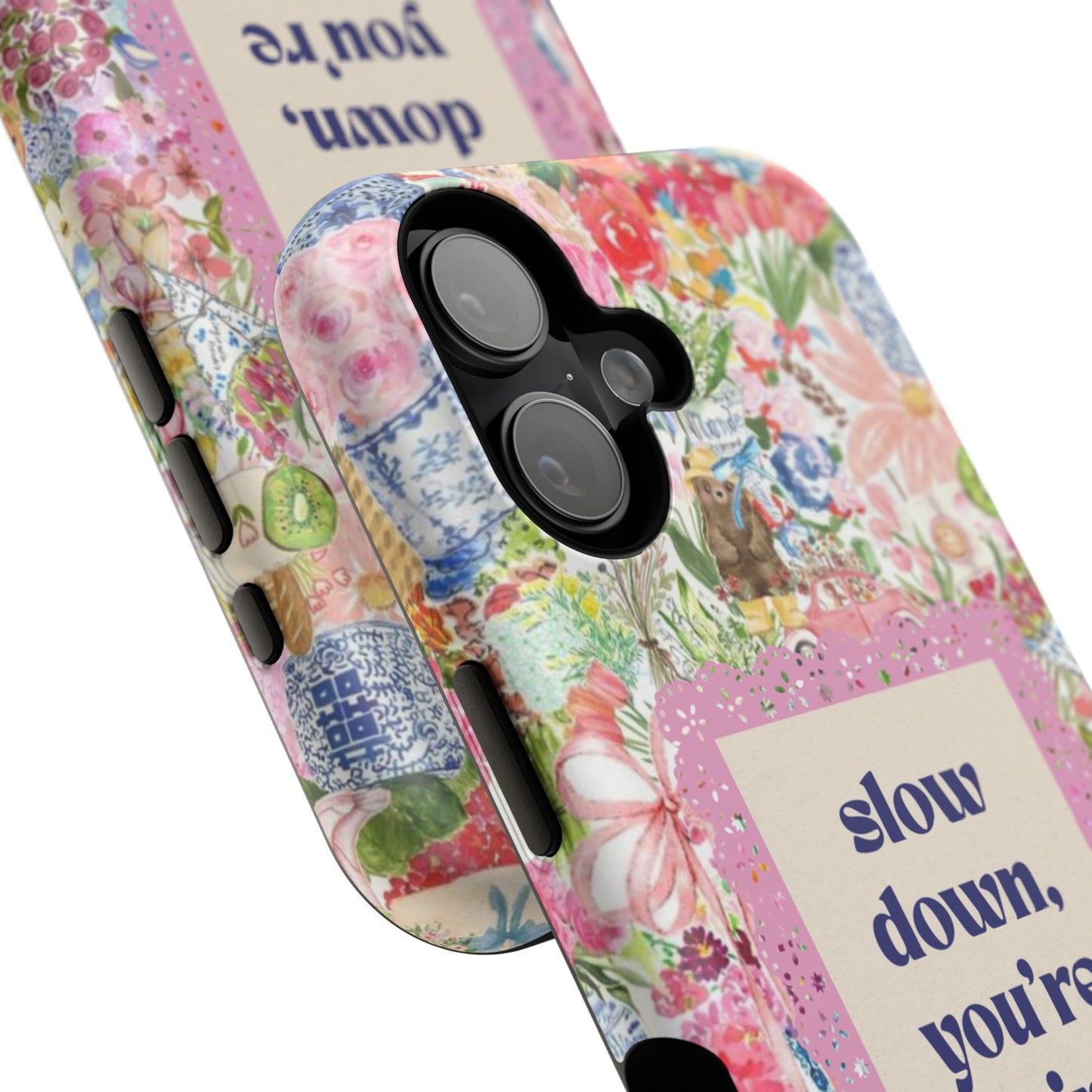 Slow Down Flowers x notsoken Phone Case
