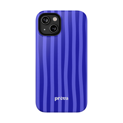 Neon Blue Stripes Phone Case