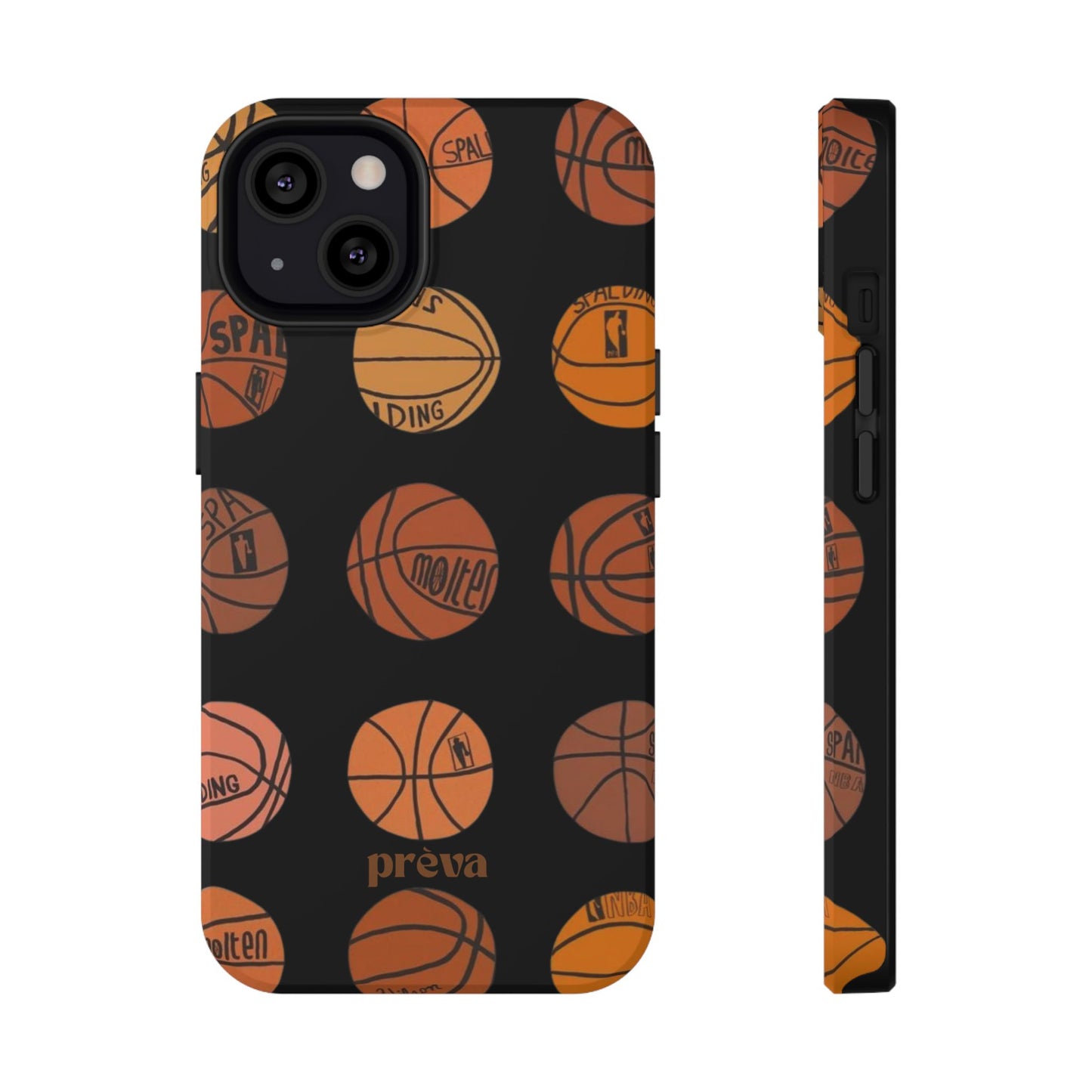 Black Basketball Phone Case