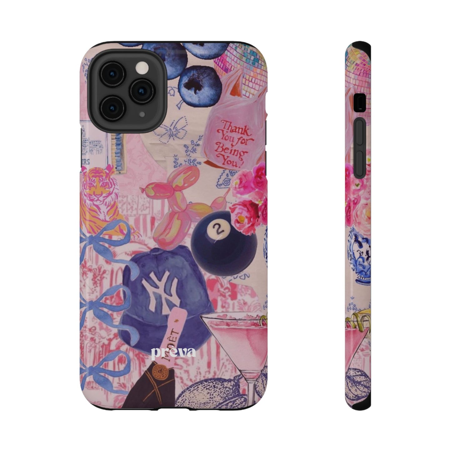 Retro 8 Ball Collage Phone Case