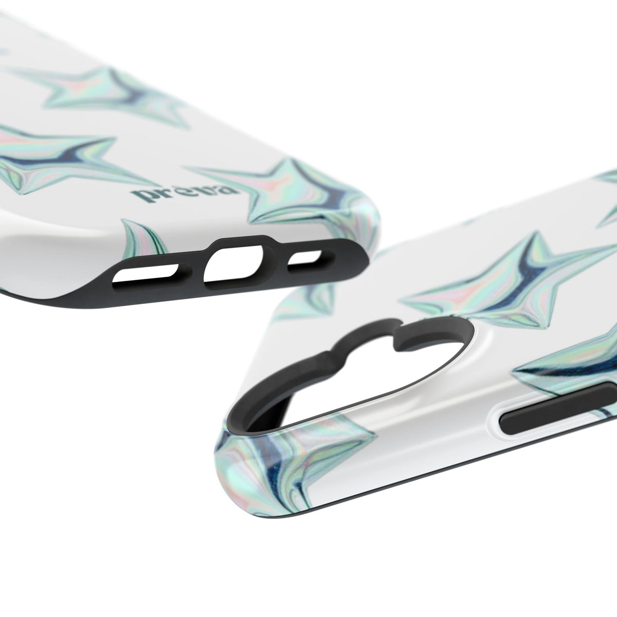 White Starburst Phone Case