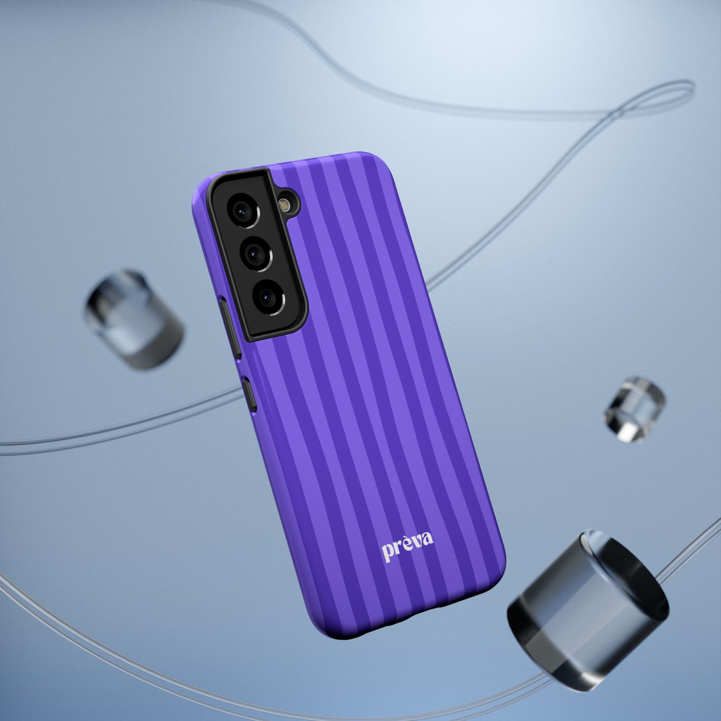 Dark Purple Stripes Phone Case