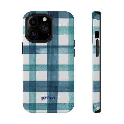 Teal Plaid Phone Case