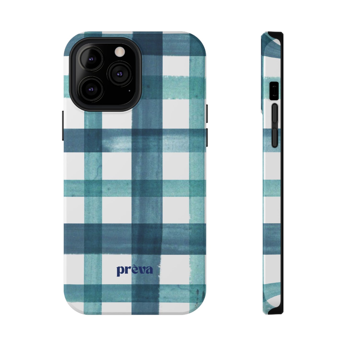 Teal Plaid Phone Case