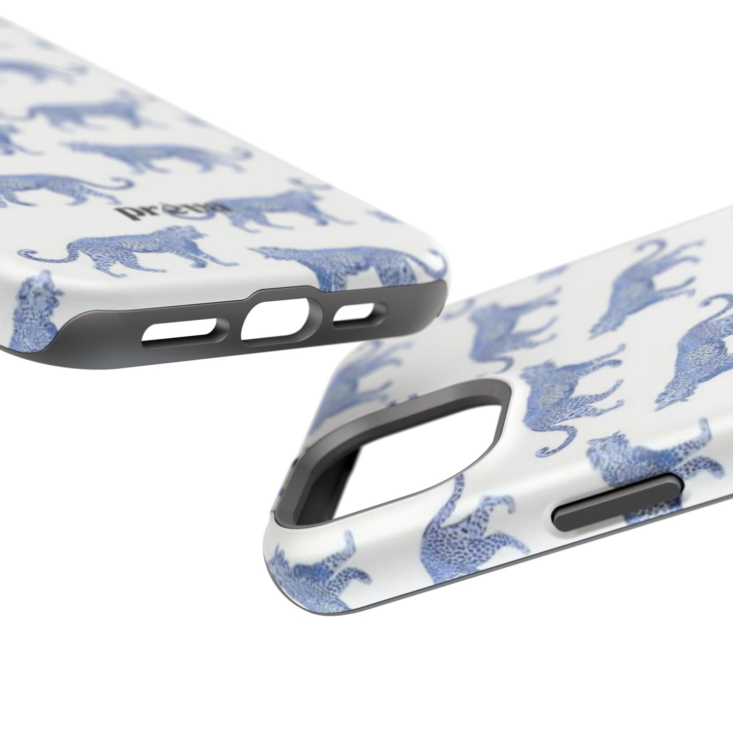 Blue Leopard Pattern Phone Case