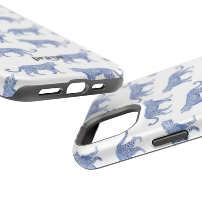 Blue Leopard Pattern Phone Case