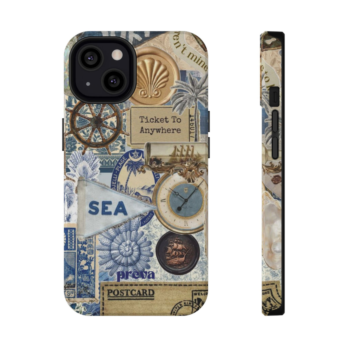 Neutral Travel Collage Phone Case
