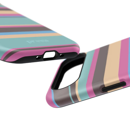 Cocoa Palm Stripes Phone Case
