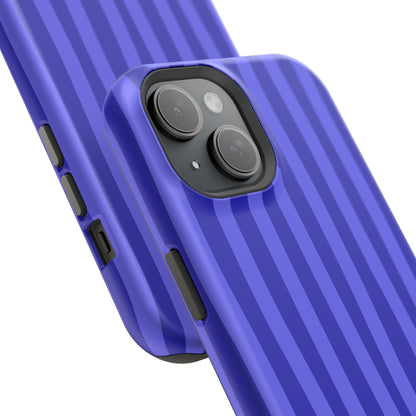 Neon Blue Stripes Phone Case