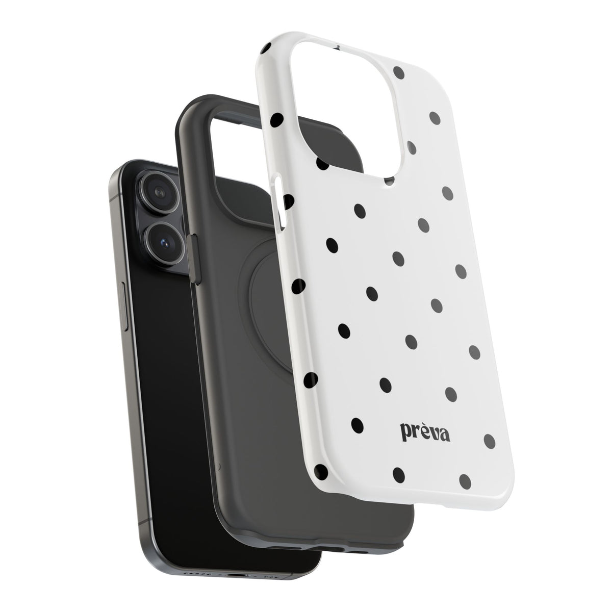 B&W polka dots Phone Case