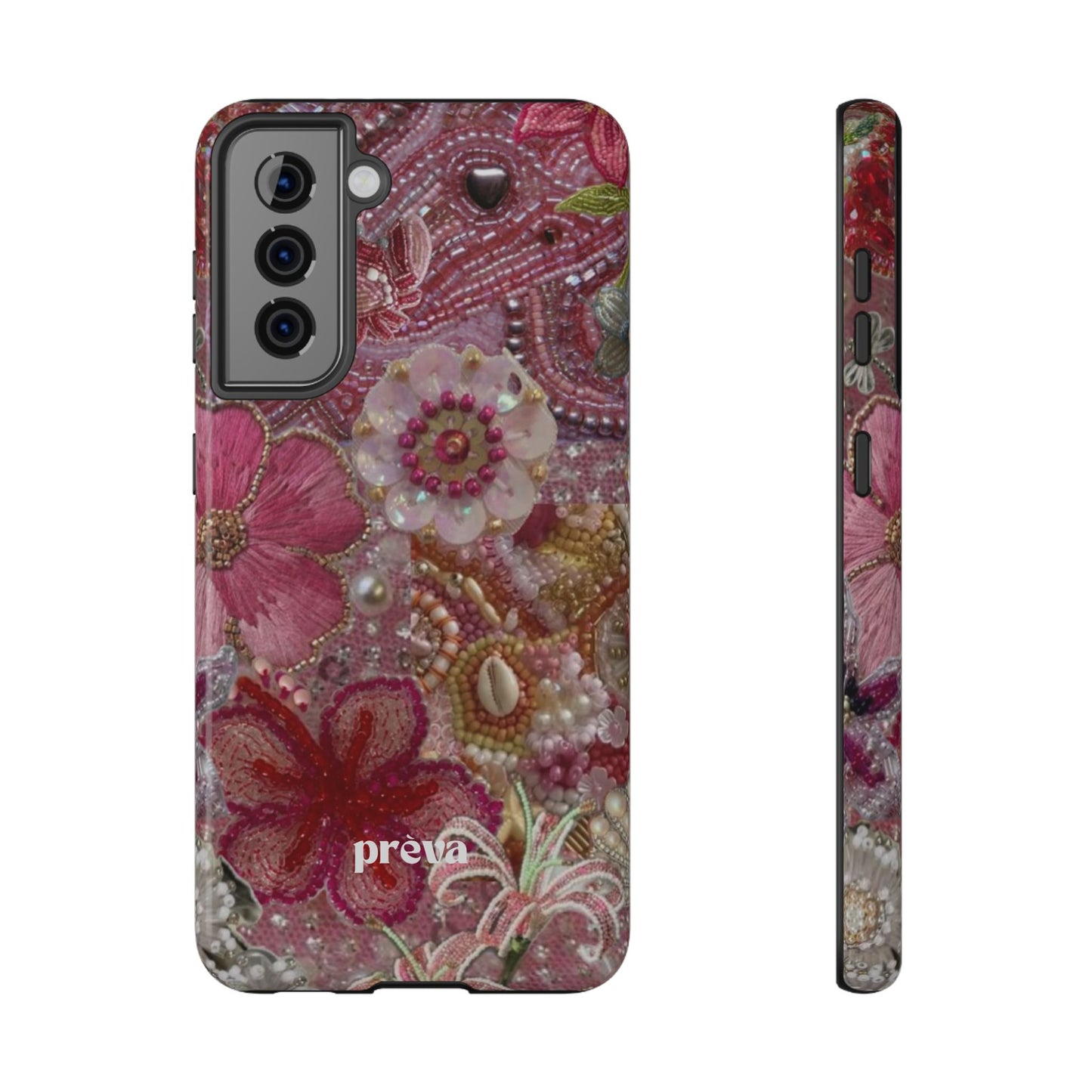 Floral Embroidery Phone Case