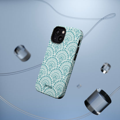 Aqua Lace Pattern Phone Case