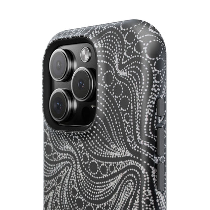 Abstract Midnight Lace Phone Case