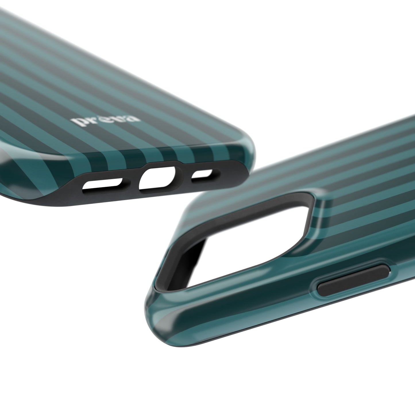 Dark Stripes Turquoise Phone Case
