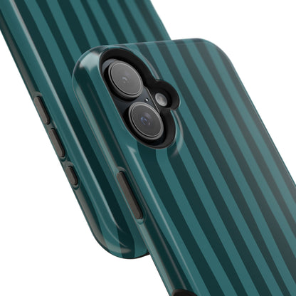 Dark Stripes Turquoise Phone Case