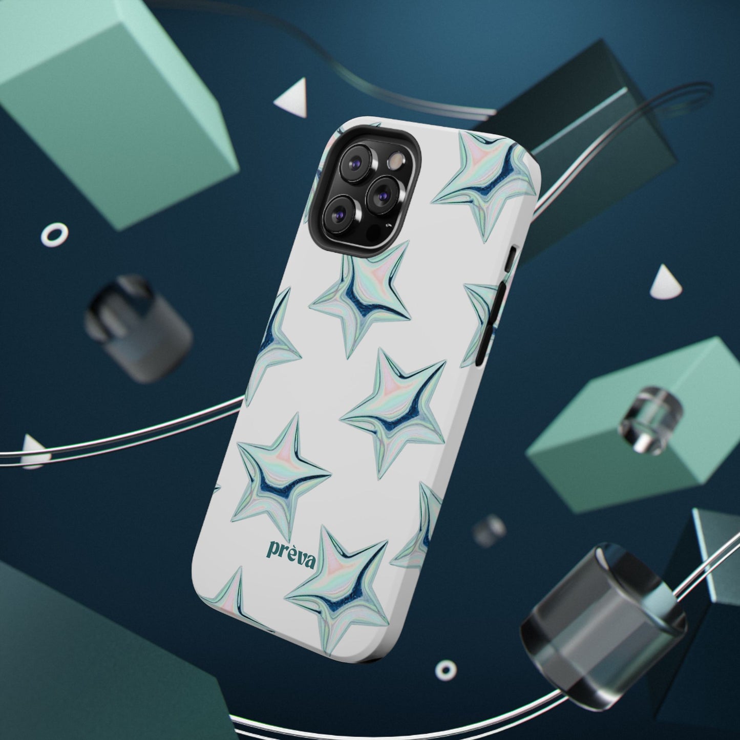 White Starburst Phone Case