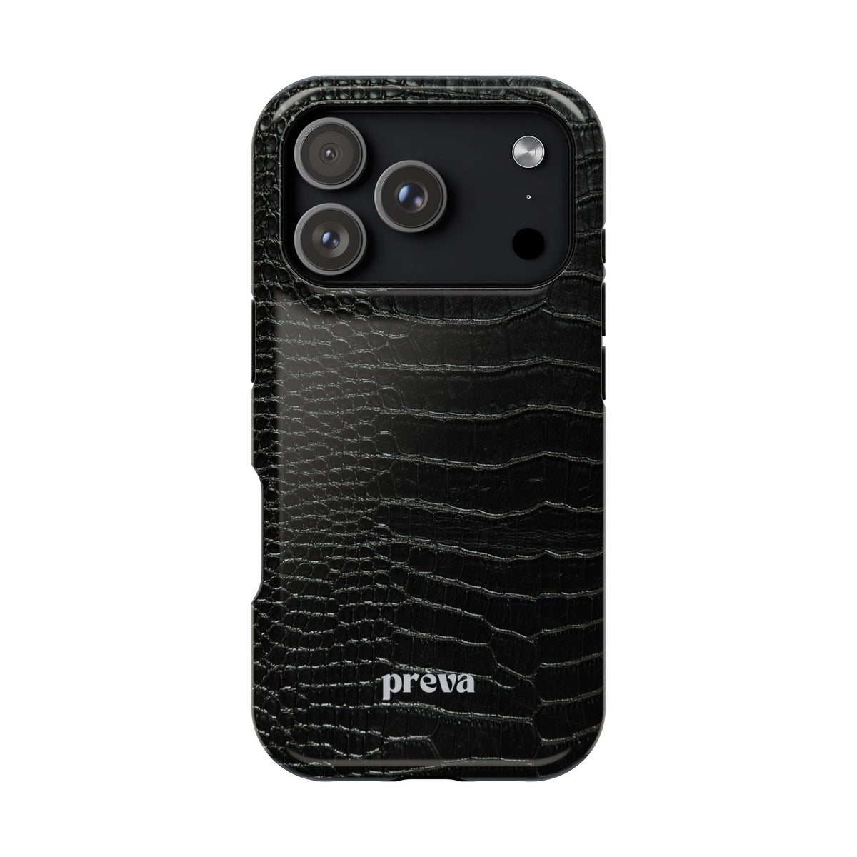 Black Croc Phone Case