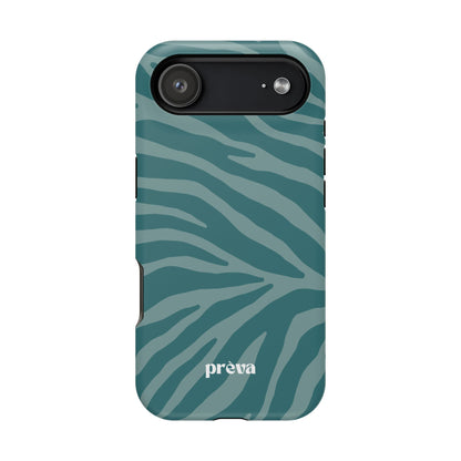Teal Zebra Phone Case