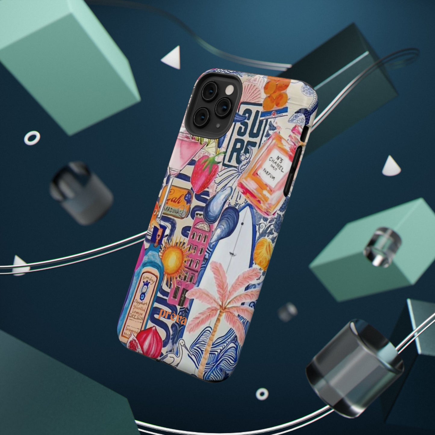 Tropical Beach Collage Phone Case