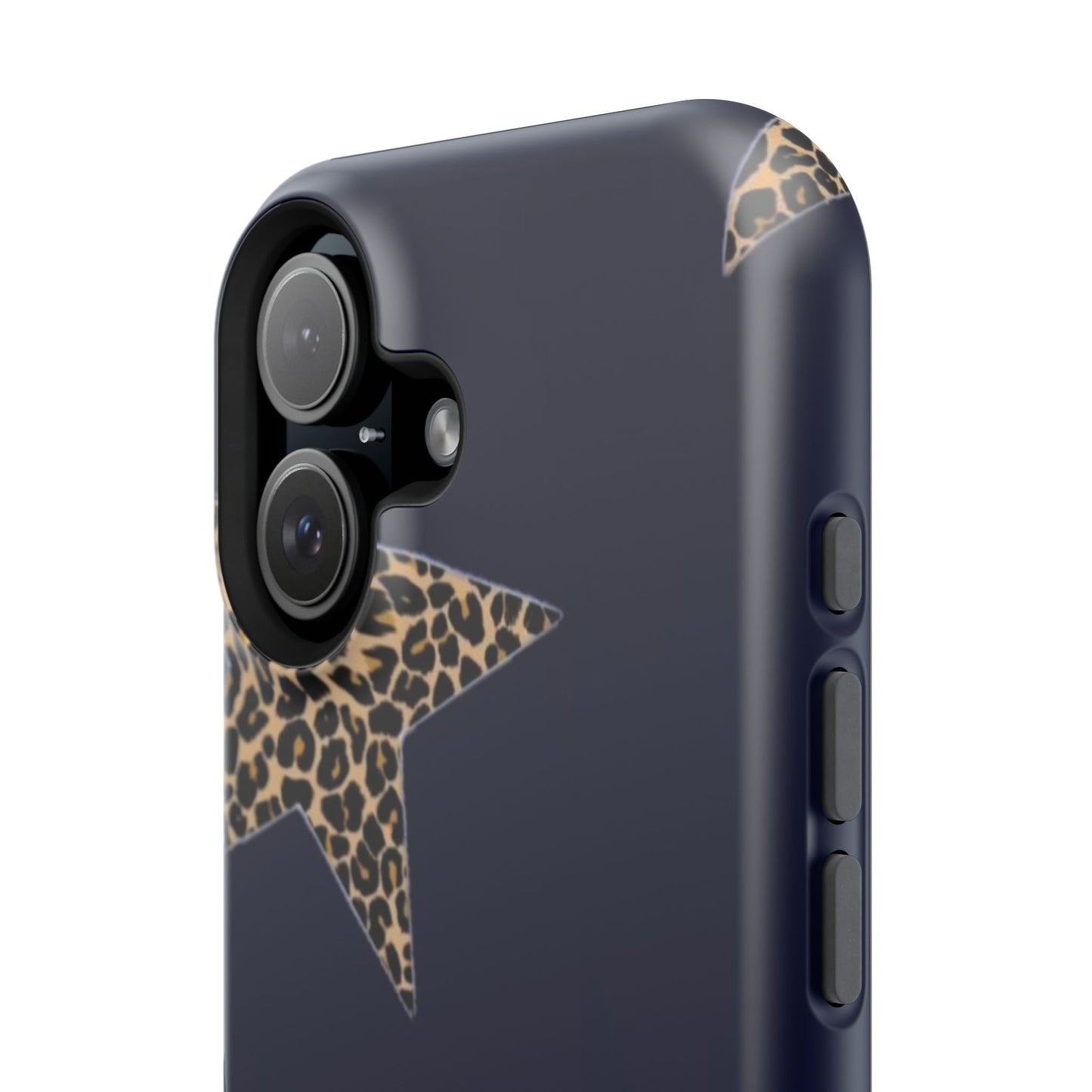 Navy Leopard Star Phone Case