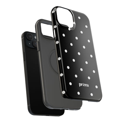 Black with White Polka Dots Phone Case