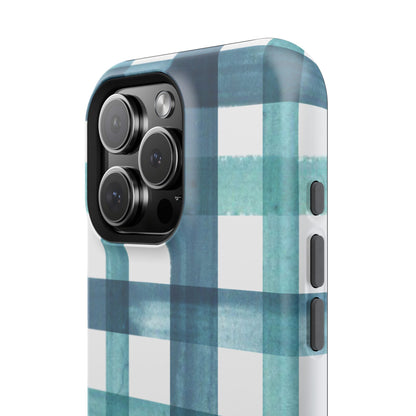 Teal Plaid Phone Case