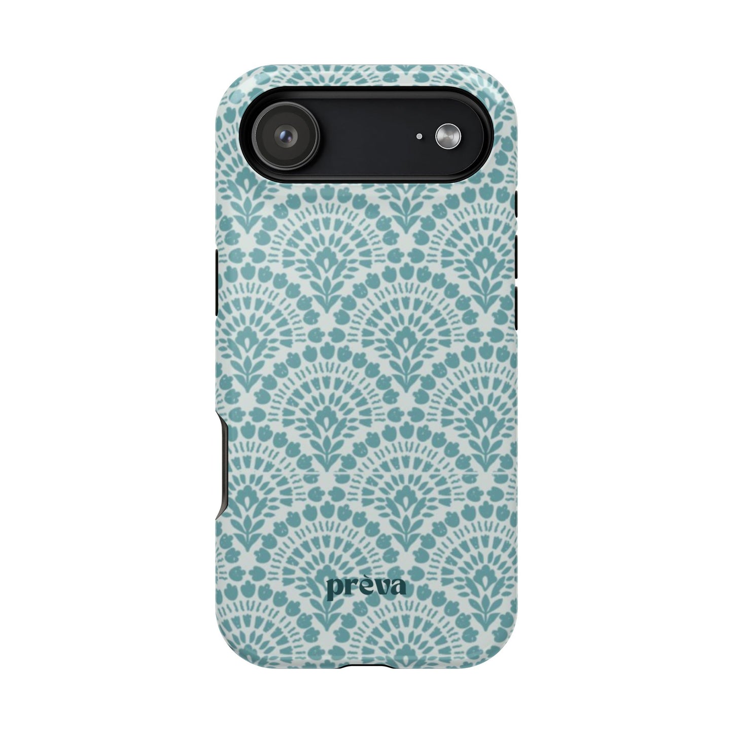 Aqua Lace Pattern Phone Case
