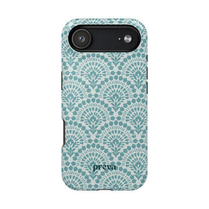 Aqua Lace Pattern Phone Case