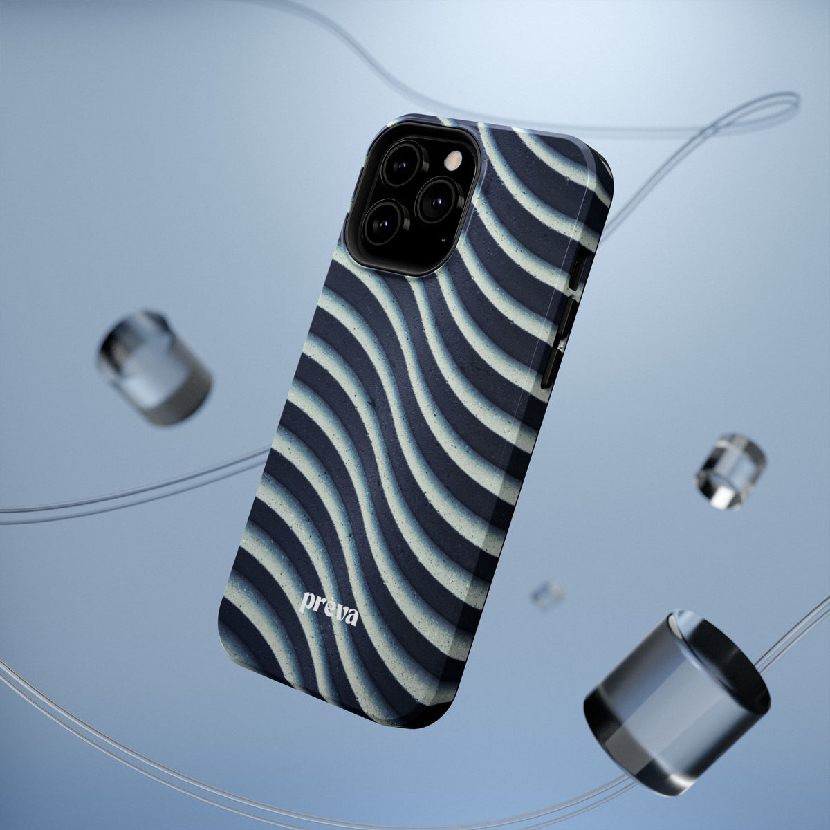 Navy Waves Phone Case