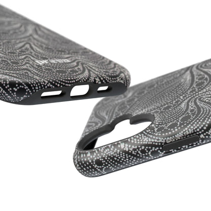 Abstract Midnight Lace Phone Case