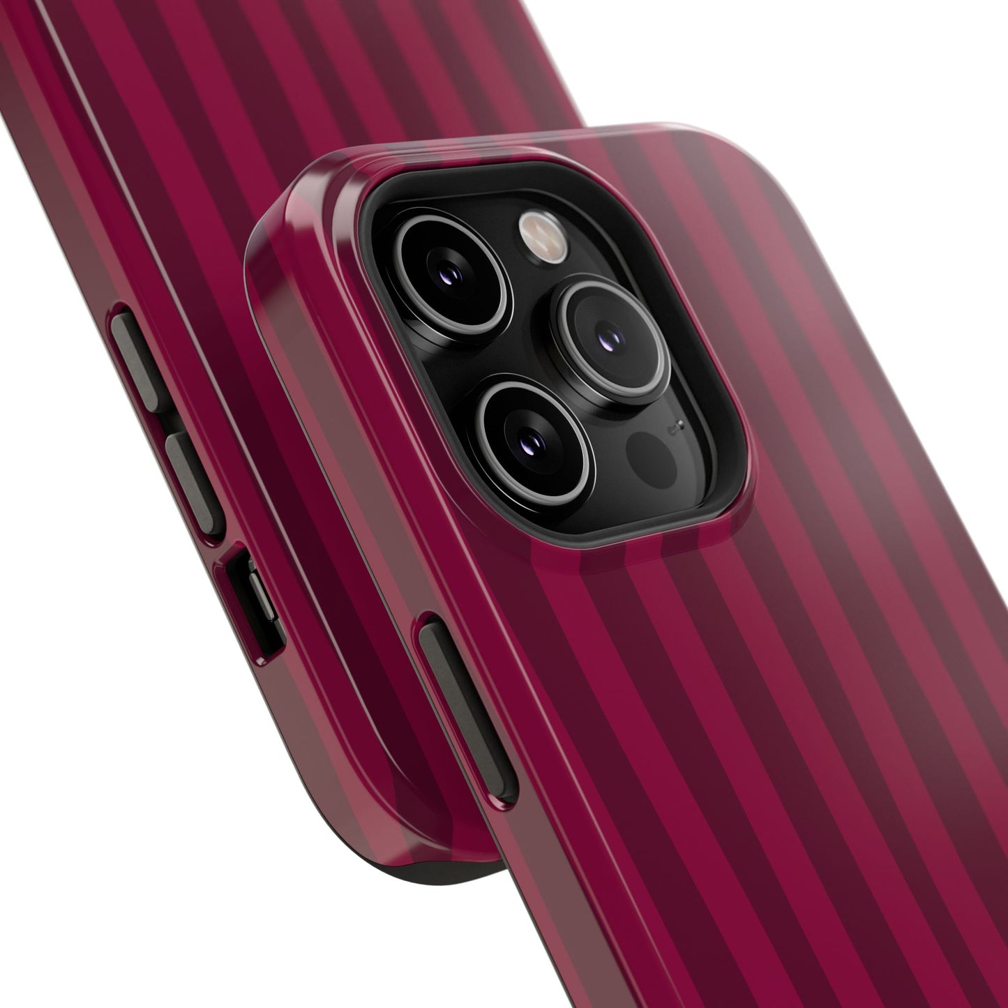 Burgandy Stripes x Ava Dudderar Phone Case