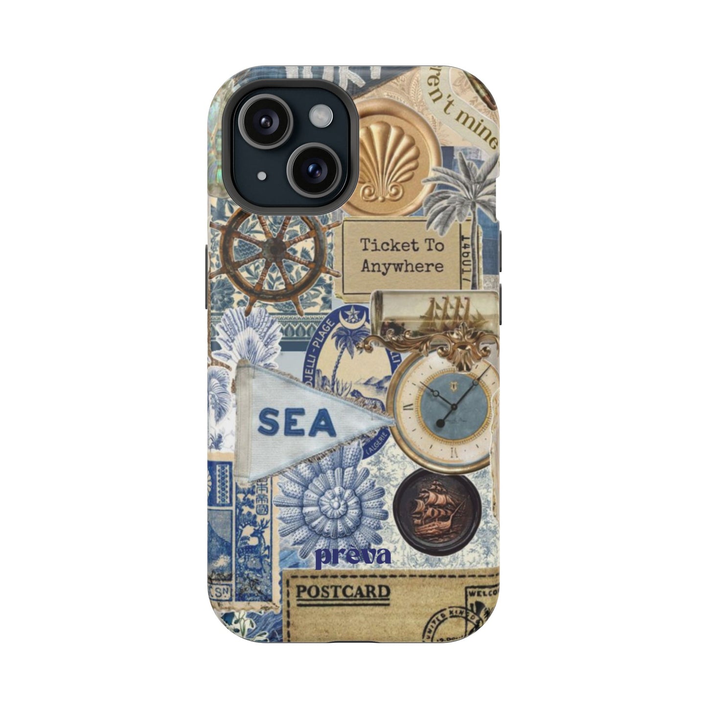Neutral Travel Collage Phone Case