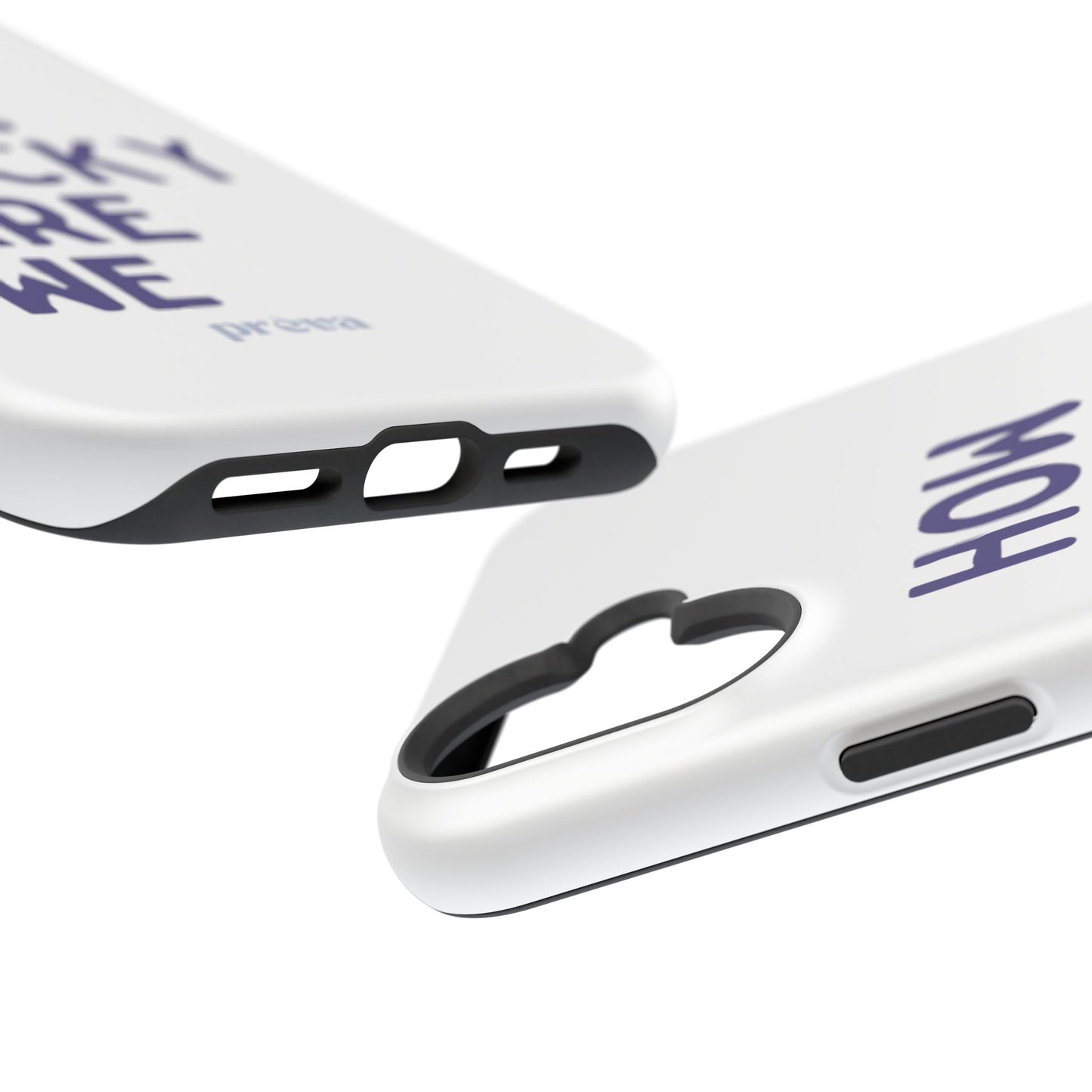 How Lucky Are We White Phone Case
