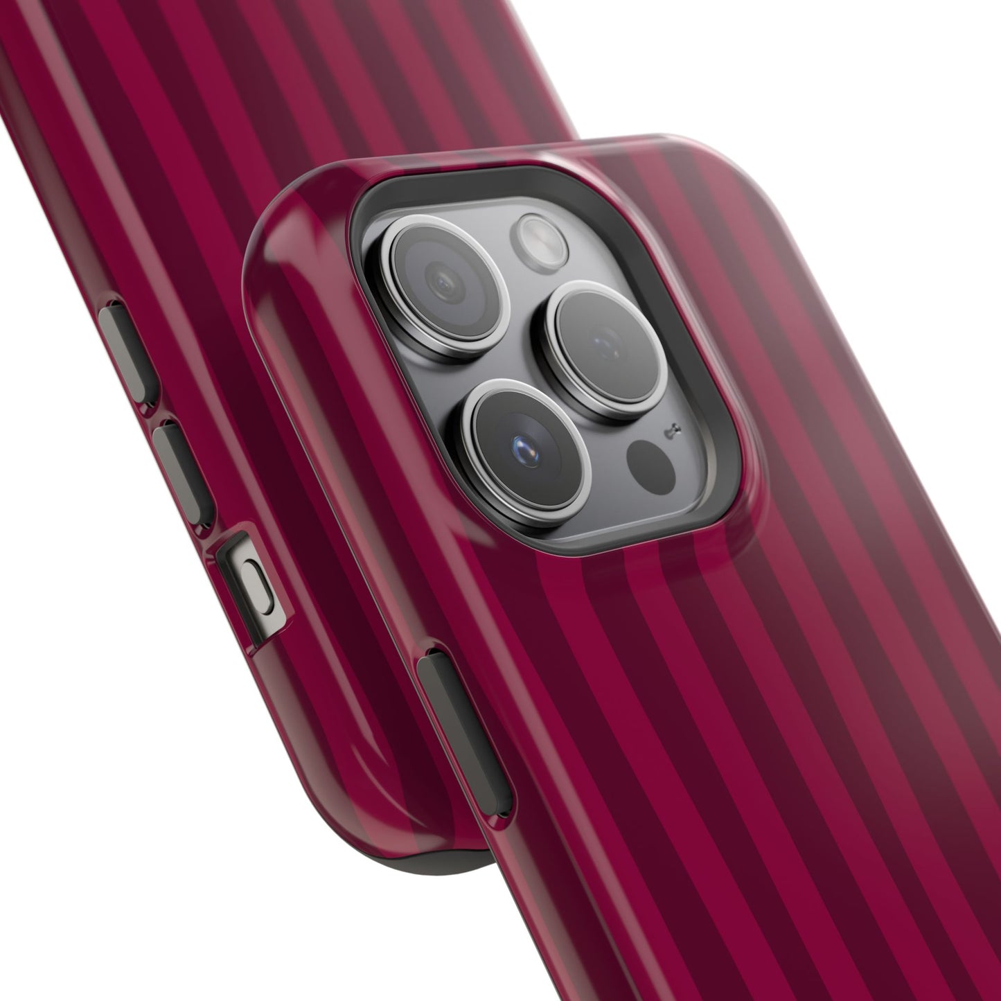 Burgandy Stripes x Ava Dudderar Phone Case