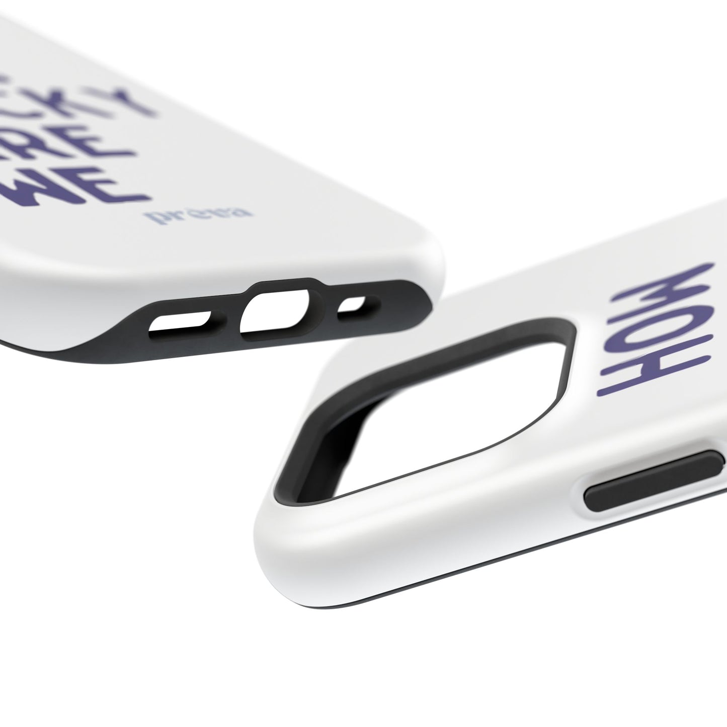 How Lucky Are We White Phone Case