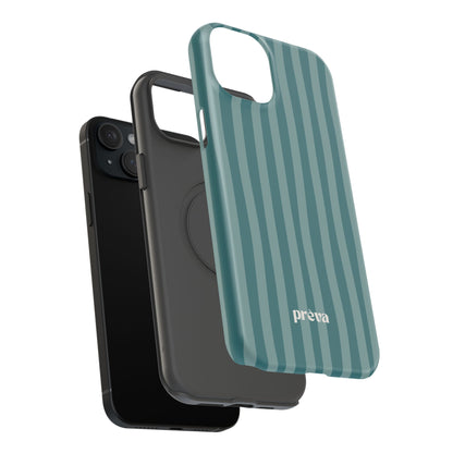 Striped Teal Phone Case