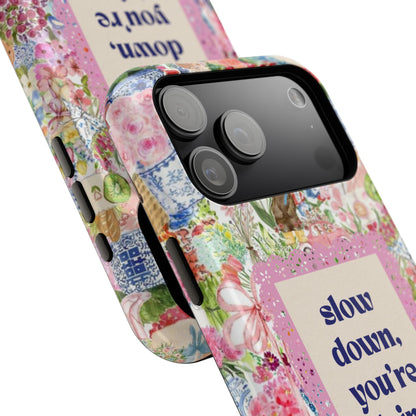 Slow Down Flowers x notsoken Phone Case