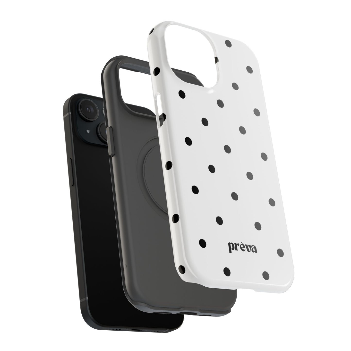 B&W polka dots Phone Case