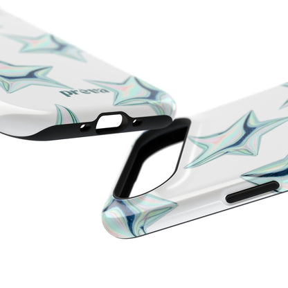 White Starburst Phone Case
