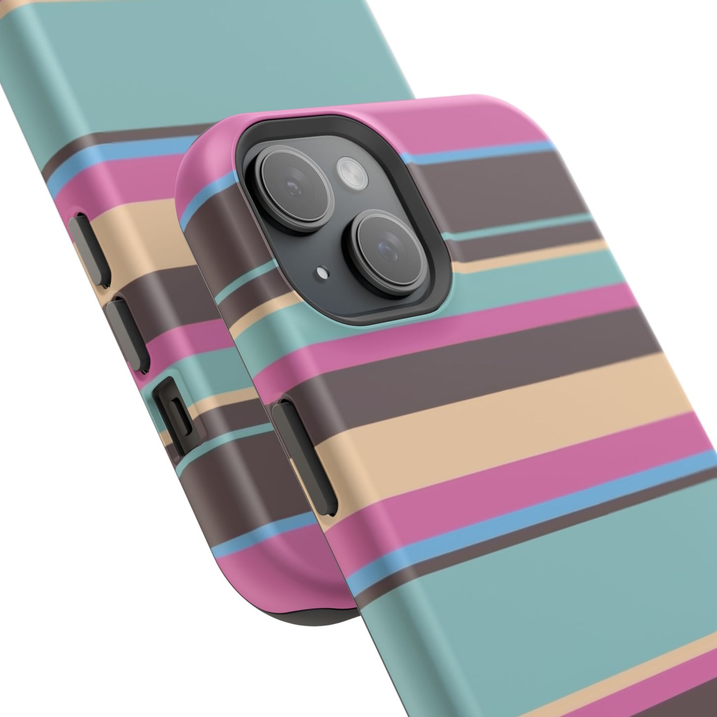 Cocoa Palm Stripes Phone Case