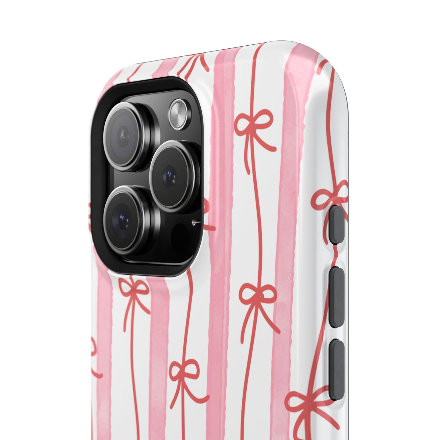 Pink Bow Chain Phone Case