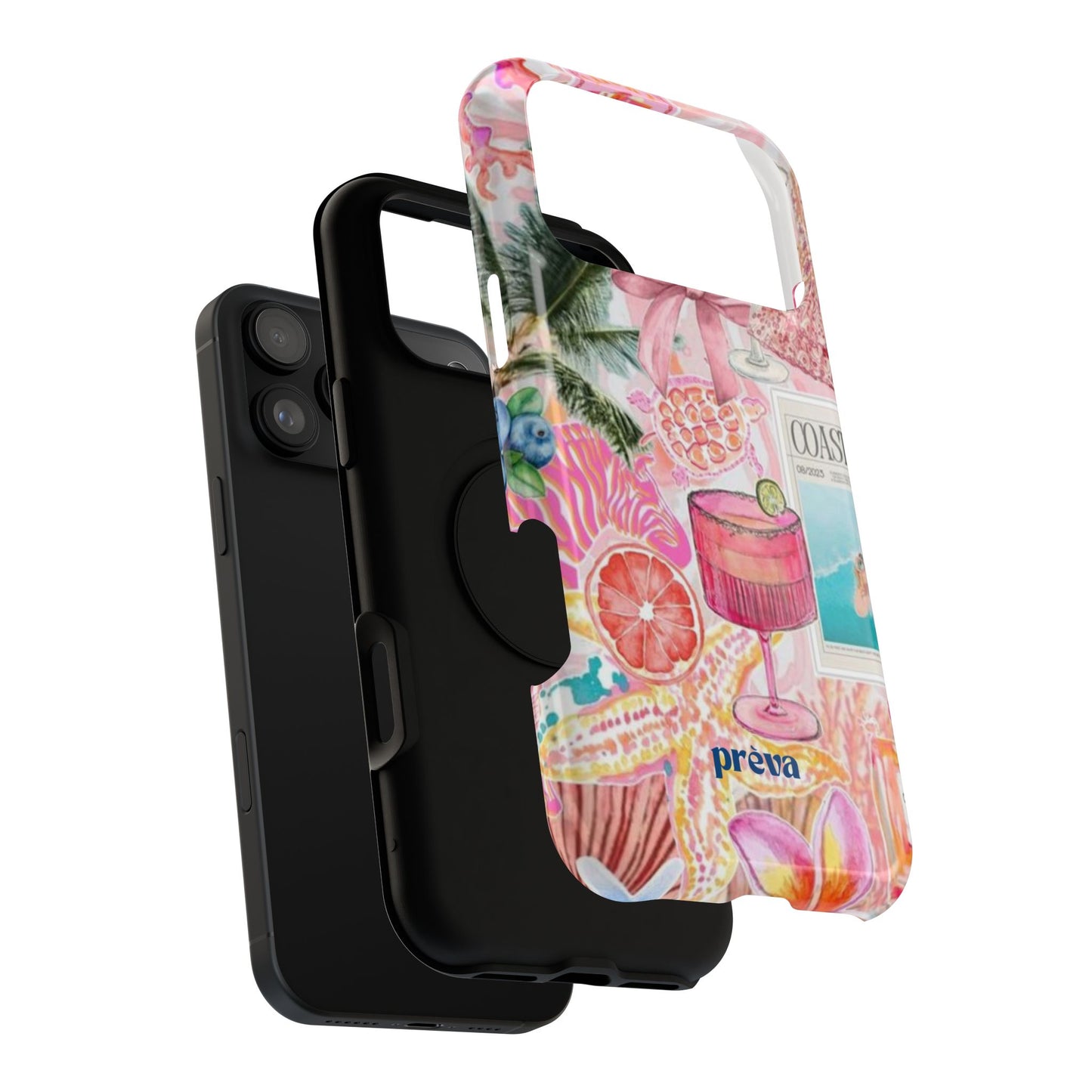 Pink Cocktail Collage Phone Case