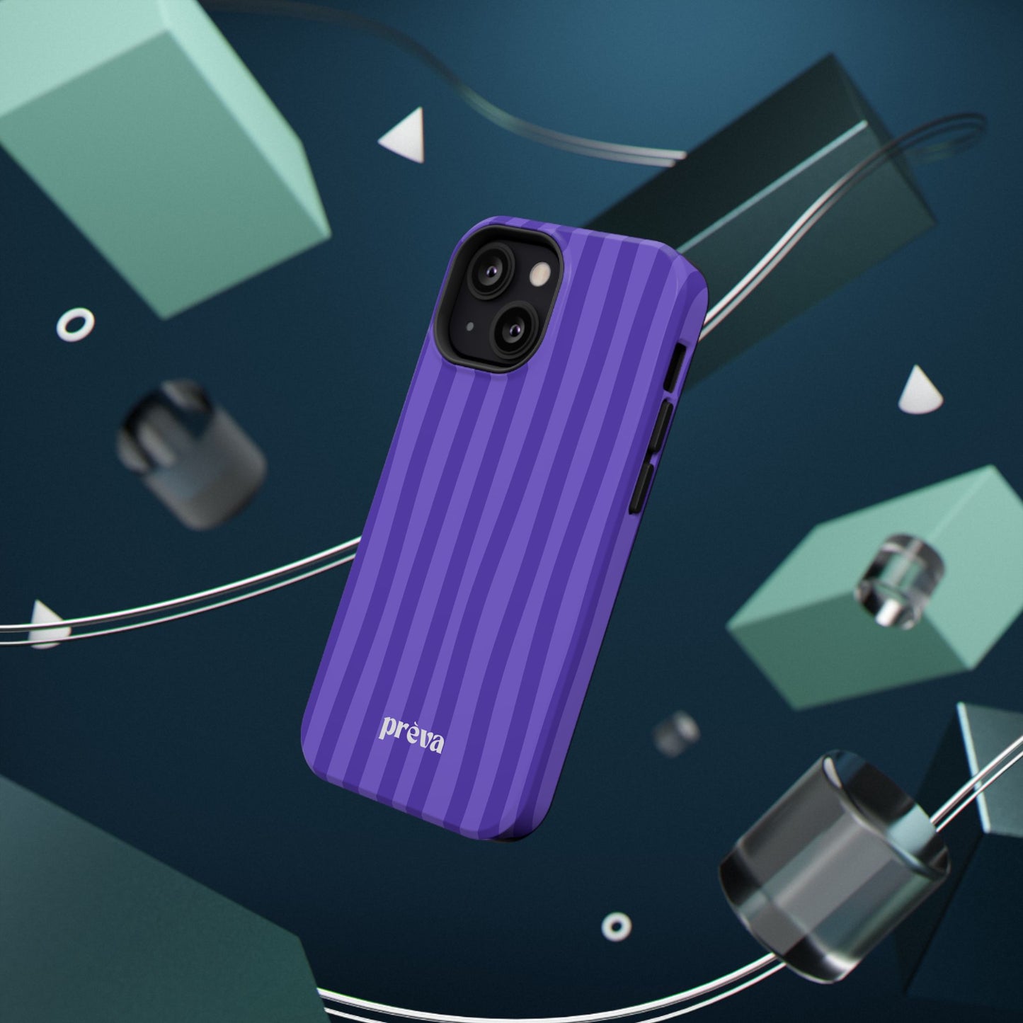 Dark Purple Stripes Phone Case
